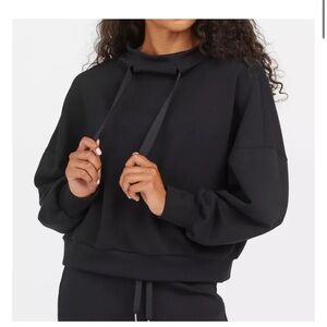SPANX Black Hoodie Sweatshirt